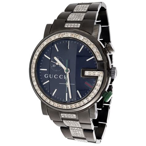 gucci watches for men diamond|gucci watch for men black.